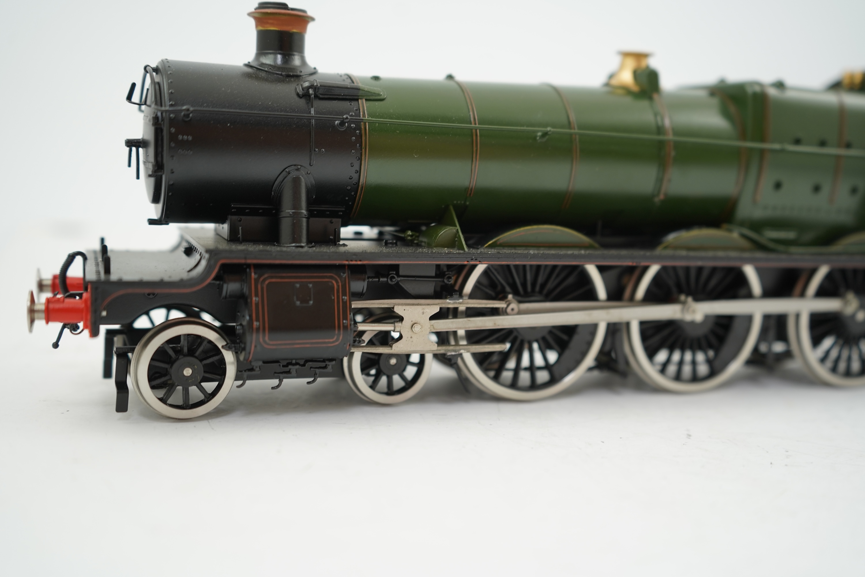 An 0 Gauge Made by Sancheng, China, model of GWR Hall Class, Cobham Hall 4991, 4-6-0 tender locomotive, powered for two rail operation.